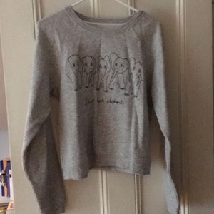 Grey crew neck